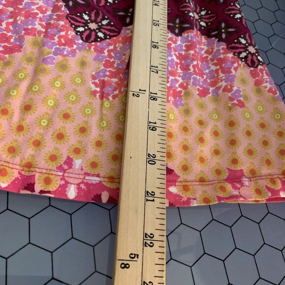 Hanna Andersson Tunic Dress 110cm US5 Pink Purple Floral Ruffle Bell Sleeves - Picture 6 of 9